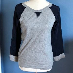 JCrew baseball crewneck shirt